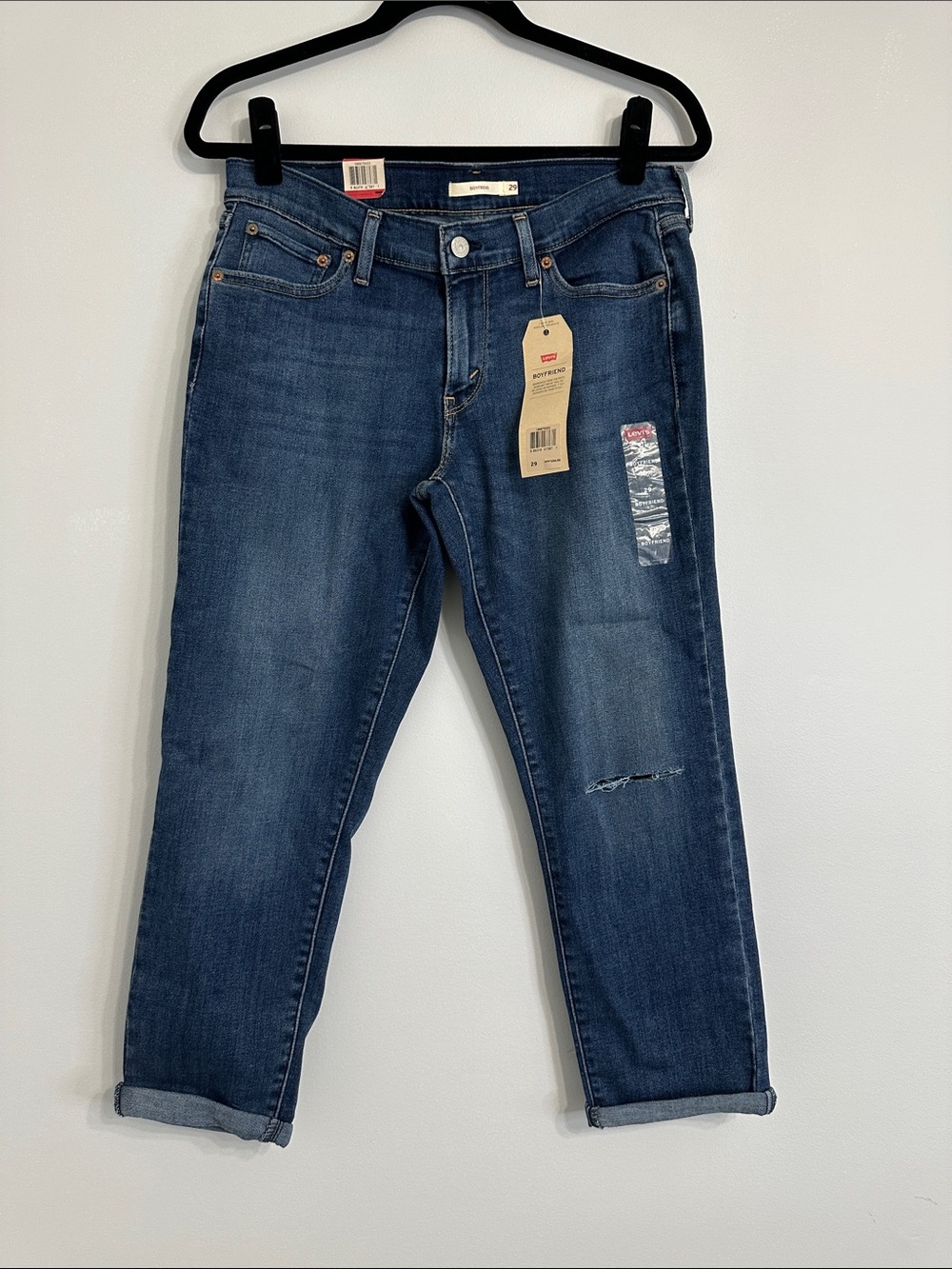 Levi's Women's Dark Blue Boyfriend Jeans